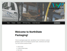 Tablet Screenshot of northstatepackaging.com